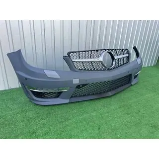Främre stötfångare 2011-2014 AMG C63 med Diamond Silver-grill Mercedes C-klass W204 2007–2015 foto 2