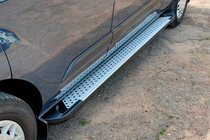 Ford Custom 2013–2022 Sidosteg Allmond Grey (2 st, aluminium) foto 1