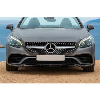 Främre grill Diamond Silver Mercedes SLC R172 2016–2020 foto 1