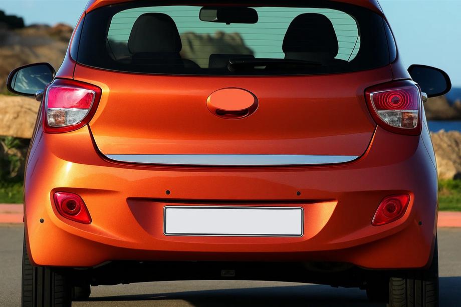 Hyundai I-10 2014–2017 Kromlist till baklucka (rostfritt stål) Image