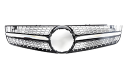 Mercedes SL R230 2001–2011 Frontgrill Diamond Black (2008-2011) foto 2