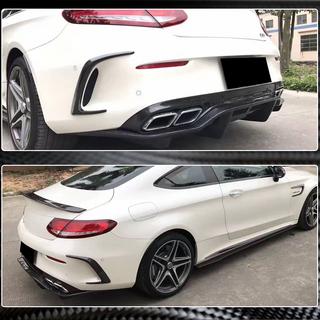 Bakre diffusor V2 (för C63 AMG Coupé/Cabriolet 2015-2019, kolfiber) foto 3