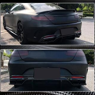 Bakre diffusor V2 (för C63 AMG Coupé/Cabriolet 2015-2019, kolfiber) foto 4