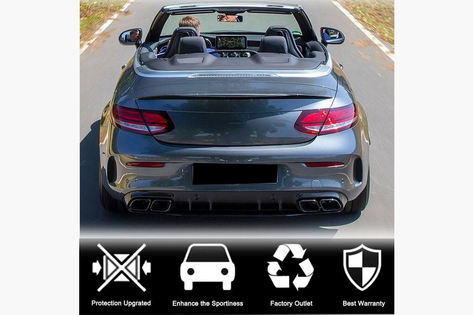 Mercedes C-class W205 2014–2021 Spoiler (cabriolet, kolfiber) Foto 3