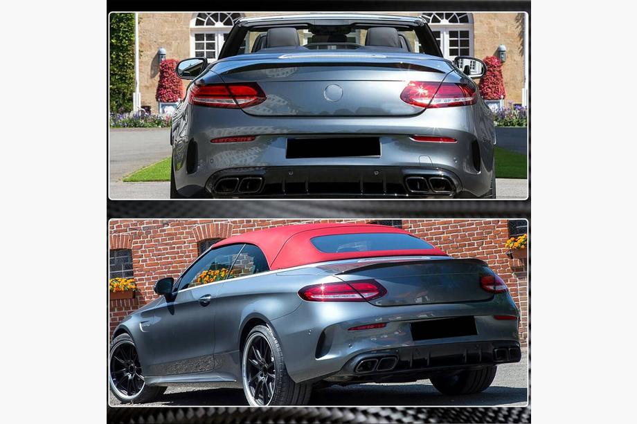 Mercedes C-class W205 2014–2021 Spoiler (cabriolet, kolfiber) Foto 4