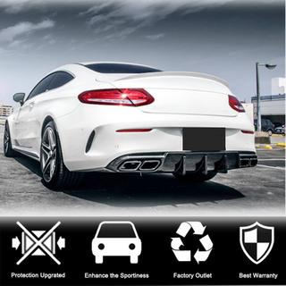 Bakre stötfångardiffusor V1 (för coupé/cabriolet C63 AMG 2015-2019, kolfiber) foto 3