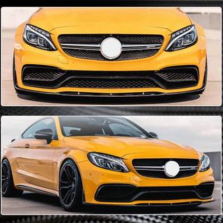 Frontläpp Lip V1 (för coupé/cabriolet C63 AMG 2015-2019, kolfiber) foto 3