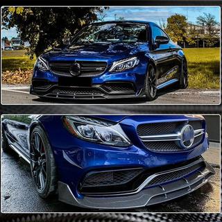 Frontläpp Lip V2 (för Coupé/Cabriolet C63 AMG 2015-2019, kolfiber) foto 4