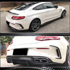 Mercedes C-class W205 2014–2021 Kolfiber bakre stötfångarlist (för coupé/cabriolet C63 AMG 2015-2019) foto 3