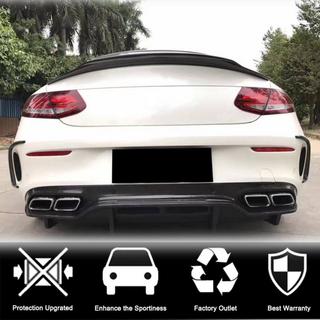 Kolfiber bakre stötfångarlist (för coupé/cabriolet C63 AMG 2015-2019) foto 2