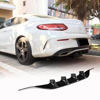 Bakre stötfångardiffusor (för coupé/cabriolet AMG-Line / C43 AMG 2015-2019, kolfiber) foto 1