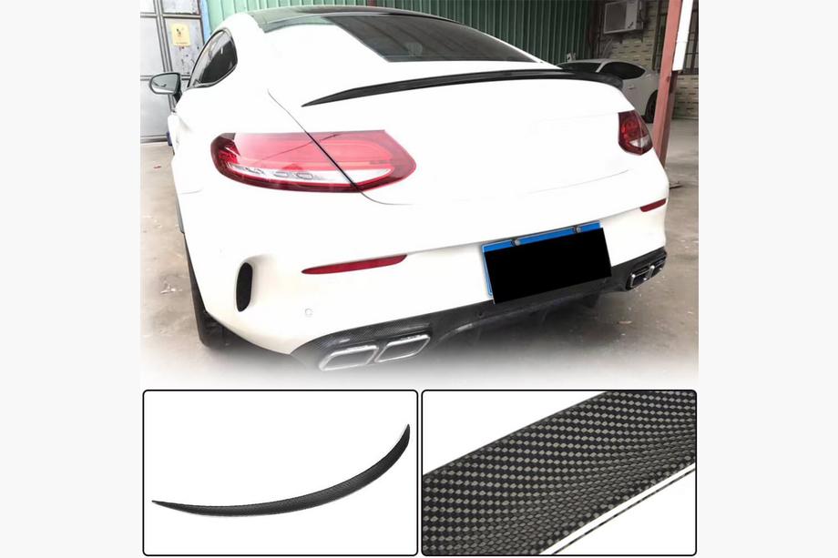 Mercedes C-class W205 2014–2021 Spoiler V3 (för coupé 2015-2019, kolfiber) Image