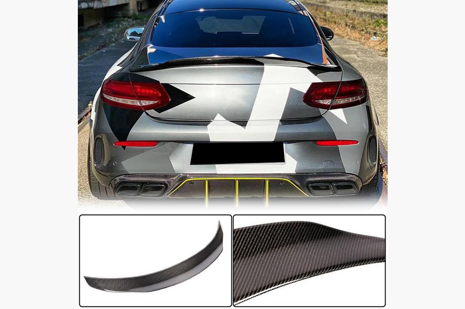 Mercedes C-class W205 2014–2021 Spoiler V4 (för coupé 2015-2019, kolfiber) Image