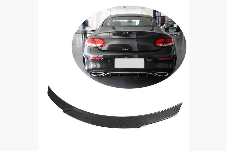 Mercedes C-class W205 2014–2021 V7 spoiler (för coupé 2015-2019, kolfiber) Image