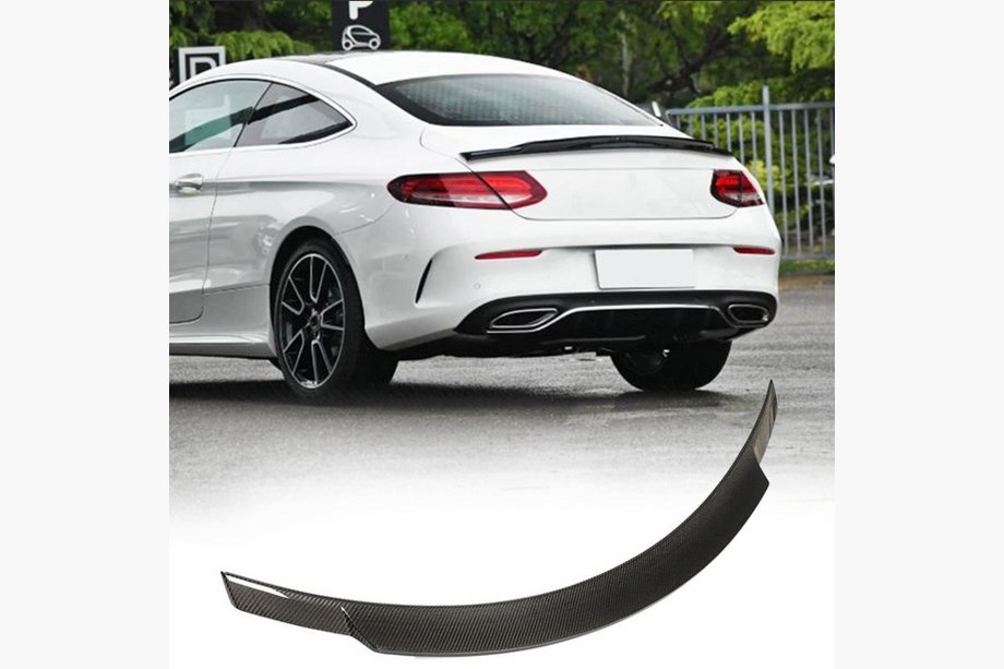 Mercedes C-class W205 2014–2021 V8-spoiler (för coupé 2015-2019, kolfiber) Image