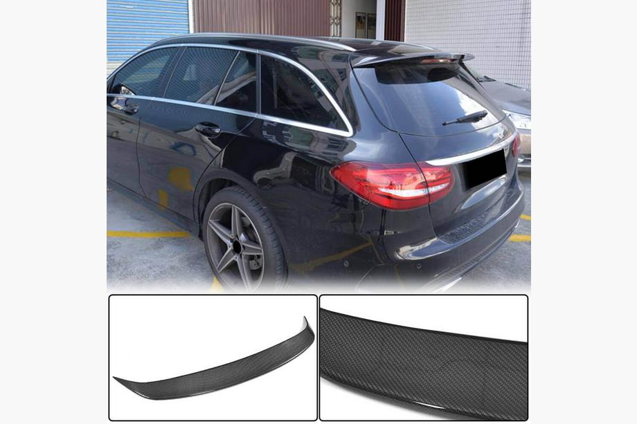 Mercedes C-class W205 2014–2021 Spoiler (för Base/AMG-Line SW 2015-2019, kolfiber) Image