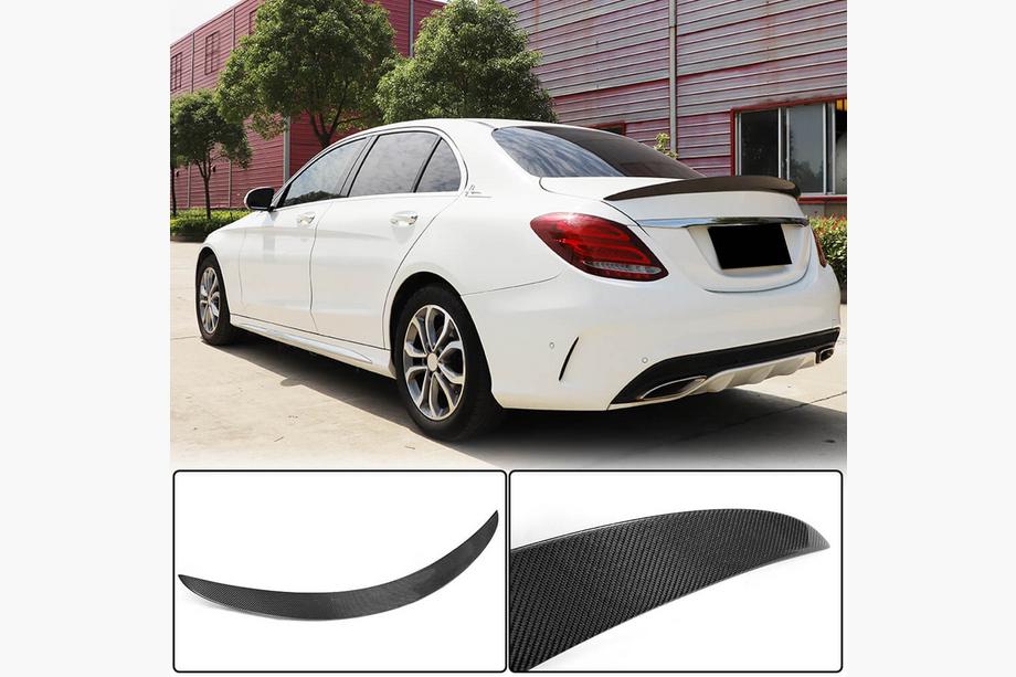 Mercedes C-class W205 2014–2021 Spoiler V2 (för SD 2015-2019, kolfiber) Image