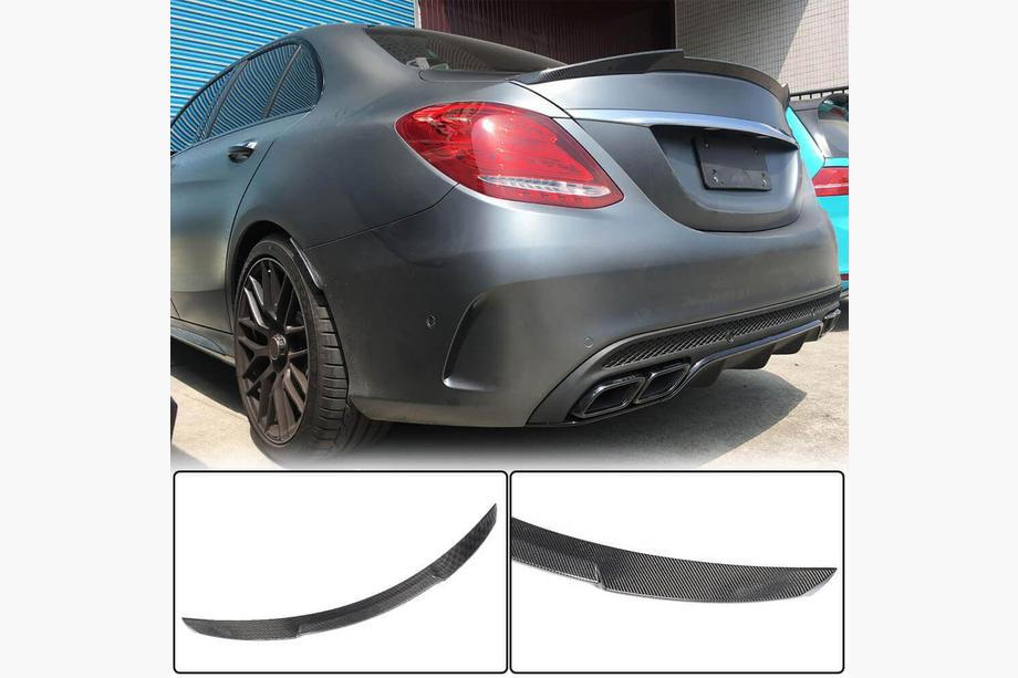 Mercedes C-class W205 2014–2021 Spoiler V6 (för SD 2015-2021, kolfiber) Image