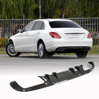 Mercedes C-class W205 2014–2021 Bakre stötfångardiffusor (för SD Base 2015-2019, kolfiber) foto 1