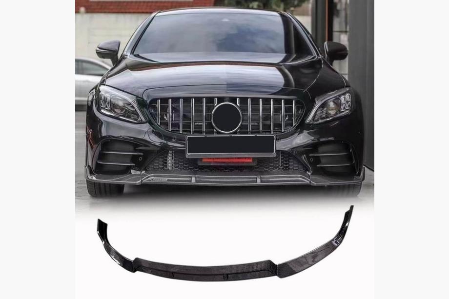 Mercedes C-class W205 2014–2021 Frontläpp till främre stötfångare (för SD AMG-Line 2019-2021, kolfiber) Image