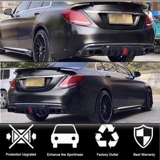 Bakre stötfångardiffusor med avgasändrör (för SD C43 AMG 2015-2021, kolfiber) foto 2
