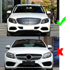 Mercedes C-class W205 2014–2021 Kolfiber dimljusskydd (för SD Base 2015-2019, Carbon) foto 6