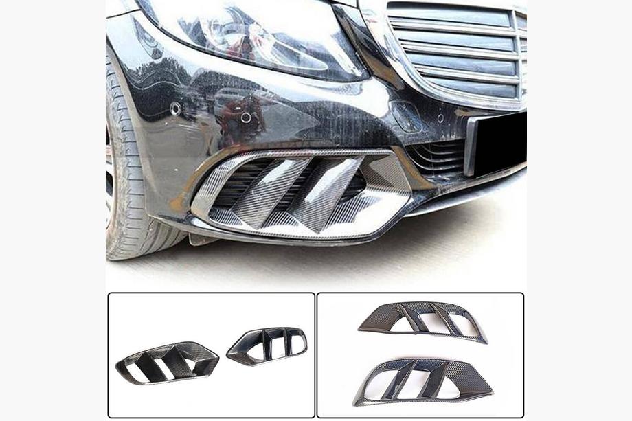 Mercedes C-class W205 2014–2021 Kolfiber dimljusskydd (för SD Base 2015-2019, Carbon) Image