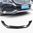 Mercedes C-class W205 2014–2021 Främre stötfångarläpp Lip V1 (för SD Base 2019-2021, kolfiber) foto 1