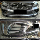 Mercedes C-class W205 2014–2021 Frontläpp till stötfångaren i kolfiber (2019-2021, Carbon) foto 4