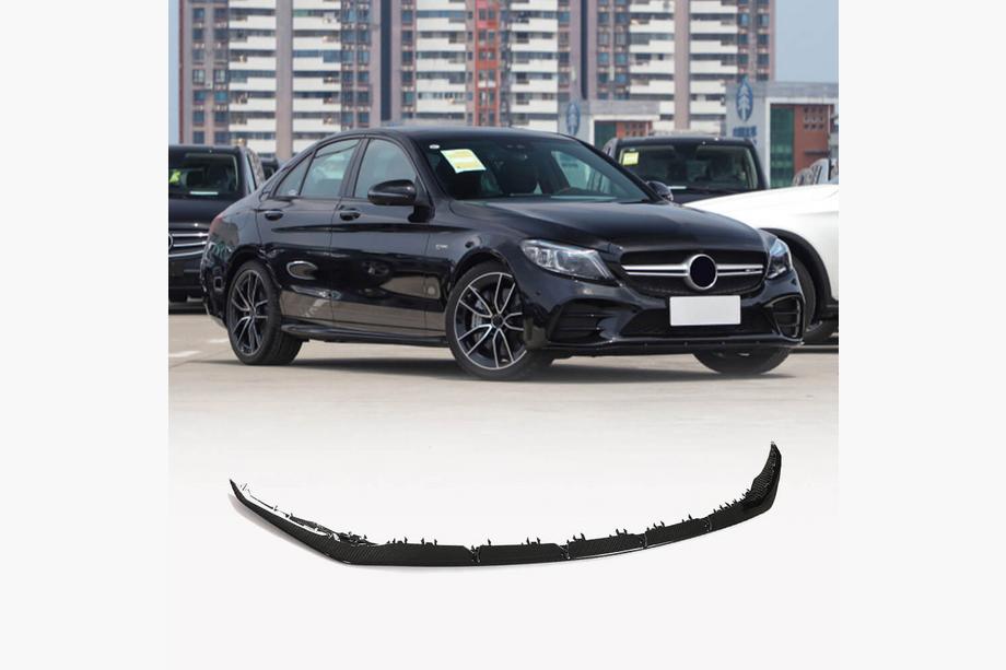 Mercedes C-class W205 2014–2021 Frontläpp Lip V2 (för C43 AMG 2019-2021, kolfiber) Image