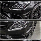 Mercedes C-class W205 2014–2021 Kolfiber frontstötfångar-läpp (för C63 AMG 2015-2019) foto 5