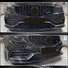 Mercedes C-class W205 2014–2021 Täckkåpor för dimljus (för C63 AMG 2015-2019, kolfiber) foto 4