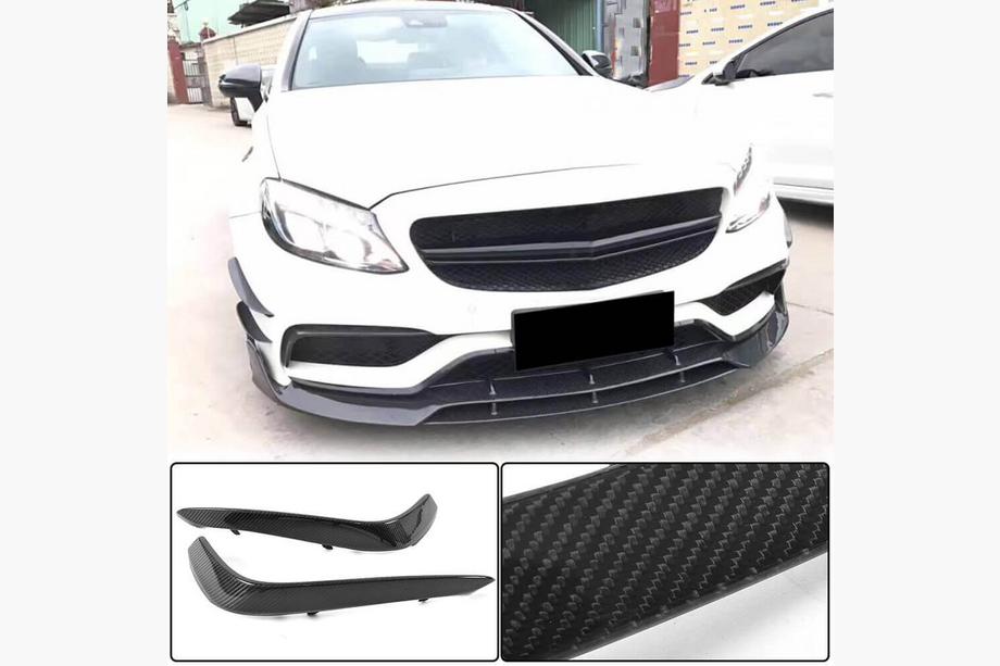 Mercedes C-class W205 2014–2021 Täckkåpor för dimljus (för C63 AMG 2015-2019, kolfiber) Image
