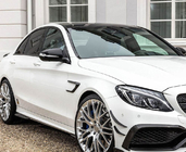 Mercedes C-class W205 2014–2021 Överlägg till framskärmar (för coupé/cabriolet C63 AMG 2015-2019, kolfiber) foto 7