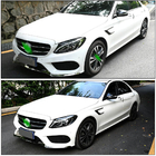 Mercedes C-class W205 2014–2021 Överlägg till framskärmar (för coupé/cabriolet C63 AMG 2015-2019, kolfiber) foto 8