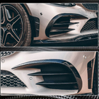 Mercedes C-class W205 2014–2021 Frontstötfångarinsatser V2 (för C43 AMG 2019-2021, kolfiber) foto 5