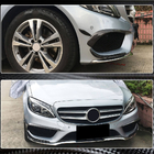 Mercedes C-class W205 2014–2021 Kolfiberinsatser till främre stötfångaren (för C43 AMG 2015-2019) foto 4