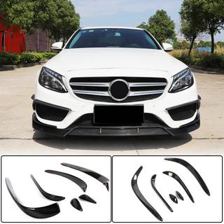 Kolfiberinsatser till främre stötfångaren (för C43 AMG 2015-2019) foto 1