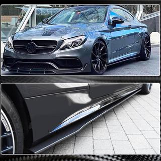 Sidokjolar V2 (för C43/C63 AMG 2015-2019, kolfiber) foto 2