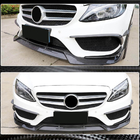 Mercedes C-class W205 2014–2021 Frontläpp till stötfångare Lip V2 (för C43 AMG 2015-2019, kolfiber) foto 4
