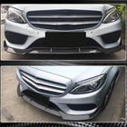 Mercedes C-class W205 2014–2021 Frontläpp till stötfångare Lip V2 (för C43 AMG 2015-2019, kolfiber) foto 5
