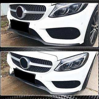 Frontläpp till stötfångare Lip V4 (för C43 AMG 2015-2019, kolfiber) foto 4