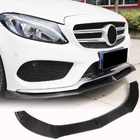Mercedes C-class W205 2014–2021 Frontläpp till främre stötfångare Lip V6 (för C43 AMG 2015-2019, kolfiber) foto 2