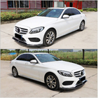 Mercedes C-class W205 2014–2021 Frontläpp till främre stötfångare Lip V6 (för C43 AMG 2015-2019, kolfiber) foto 3