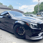 Mercedes C-class W205 2014–2021 Sidoskirts V4 (för C43/C63 AMG 2015-2019, kolfiber) foto 3