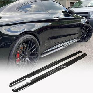 Sidoskirts V4 (för C43/C63 AMG 2015-2019, kolfiber) foto 1