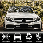 Mercedes C-class W205 2014–2021 Frontläpp till stötfångare Lip V2 (för SD C63 AMG 2015-2019, kolfiber) foto 3