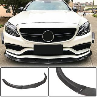 Kolfiber frontläpp till främre stötfångare Lip V3 (för SD C63 AMG 2015-2019, kolfiber) foto 2
