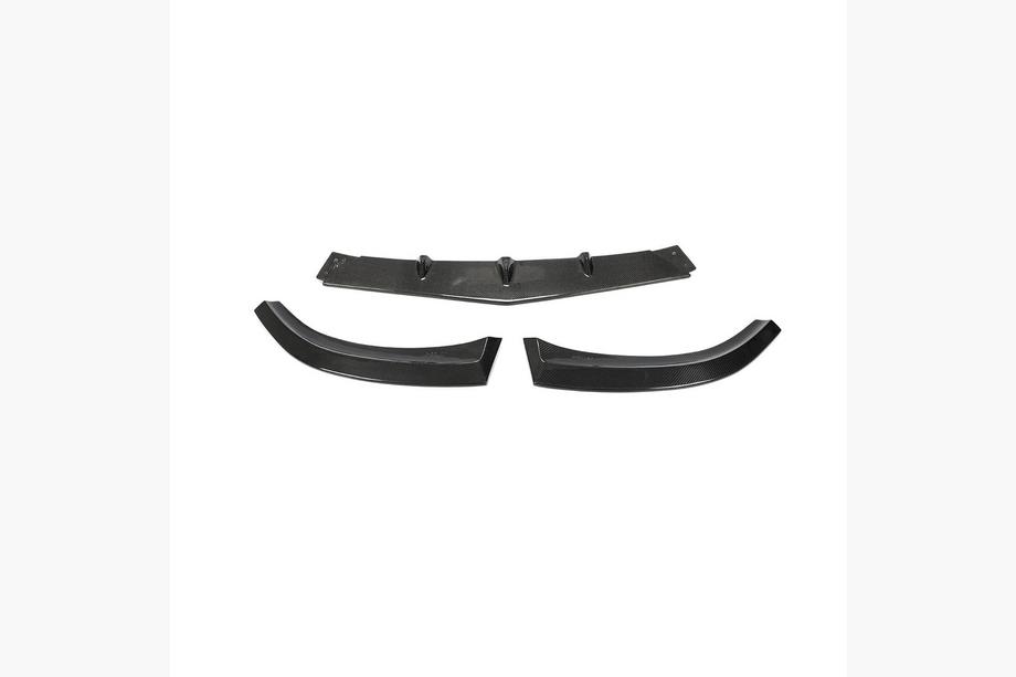 Mercedes C-class W205 2014–2021 Kolfiber frontläpp till främre stötfångare Lip V3 (för SD C63 AMG 2015-2019, kolfiber) Image