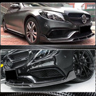 Mercedes C-class W205 2014–2021 Frontläpp till främre stötfångare V4 (för SD C63 AMG 2015-2019, kolfiber) foto 5